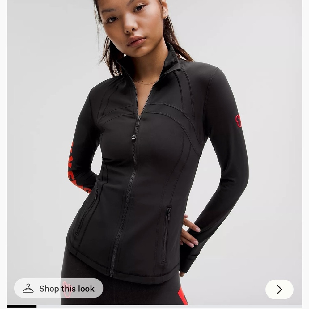 lululemon athletica Black and Red Women's Jacket Disneyxlululemon